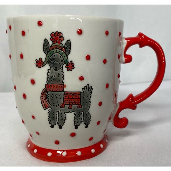 Peppermint & Pine Llama Coffee Tea Cocoa Mug - Picture 1 of 7